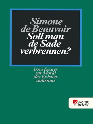 cover image of Soll man de Sade verbrennen?